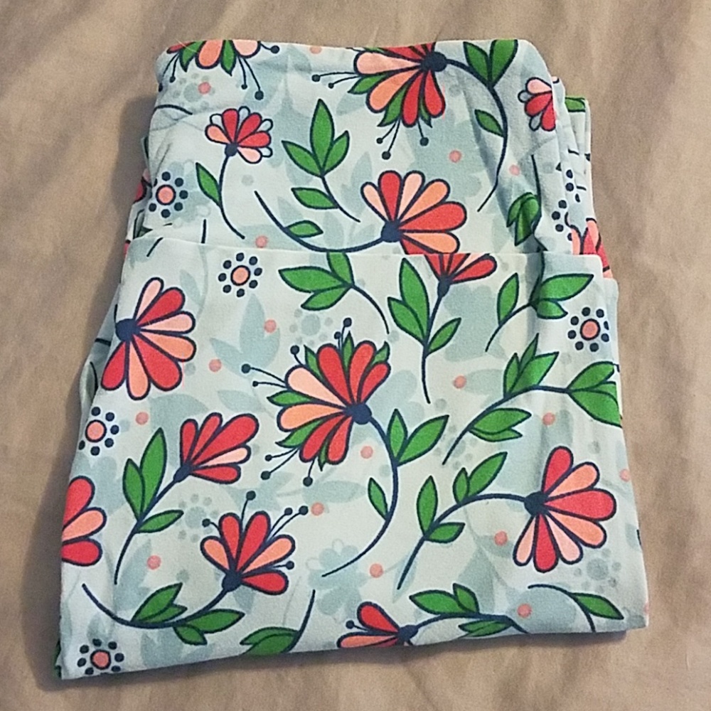 Vintage! LuLaRoe GUC OS Floral Leggings